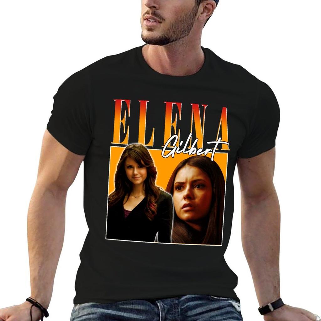 Tričko Elena Gilbert t shirt muž luxusní anime tričko trička pro muže slim fit Tričko