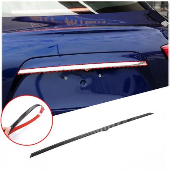 Soft Carbon Fiber Rear Door Trunk Lid Cover Trim For Maserati Ghibli 2014-