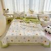 Ultra-Soft Summer Cooling Quilt - Lightweight, Breathable & Skin-Friendly with Embossed Floral Print Design for All Seasons - Perfect for Bedroom