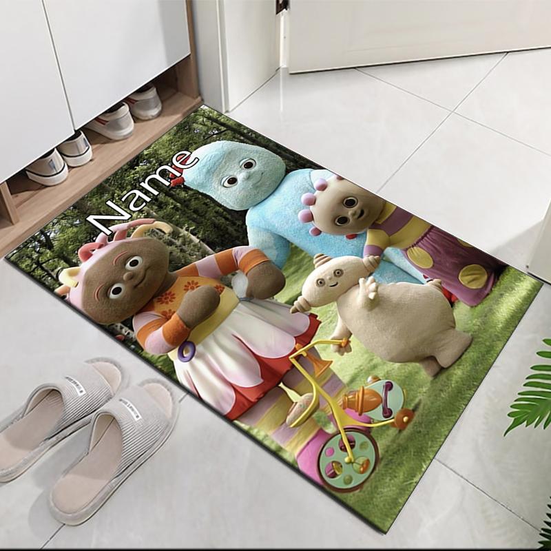 Tappeto Stampato In the Night Garden con Nome Personalizzato, per Sedia da Ufficio Soggiorno Camera da Letto Cucina Decorazioni Regali.