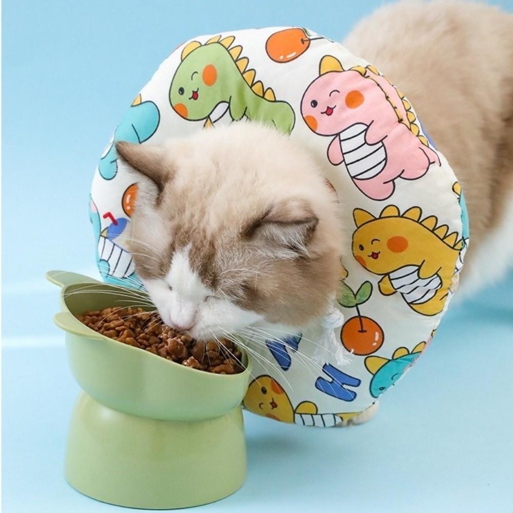 Anti-Biss Katze Elizabeth Kragen Verstellbarer Katzenhalskragen Niedlicher Katzen Genesungskragen Wundversorgung