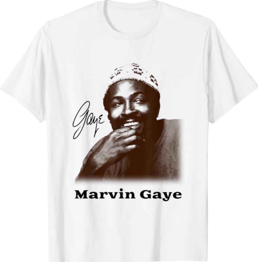 Marvin Gaye Vintage Soul Musician Portrait Graphic T-Shirt