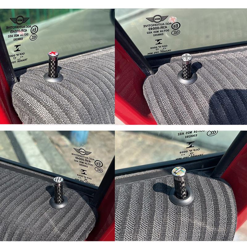 2PCS Car Door Safety Metal Bolt Door Lock Button Pin Decor For Mini Cooper S One Clubman Countryman R55 R56 R57 R58 R59 R60 R61