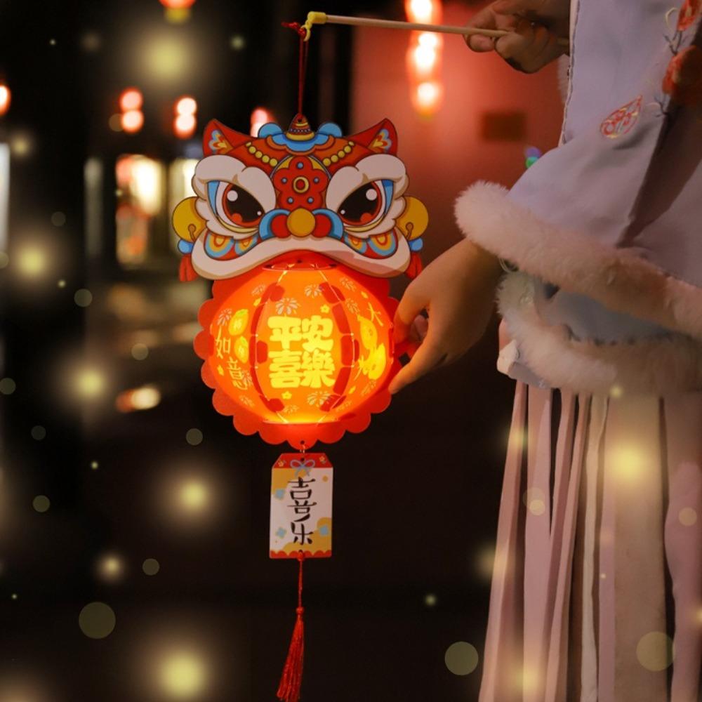 Hanging Mid-Autumn Festival Lantern Glowing Handheld Luminous Lantern Portable Rabbit Lantern  Kids