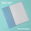 5Pc/Set A4 Transparent Folder Thickened Plastic Folder File Water-Repellent Test Paper Storage Bag Office Document Classification Bag