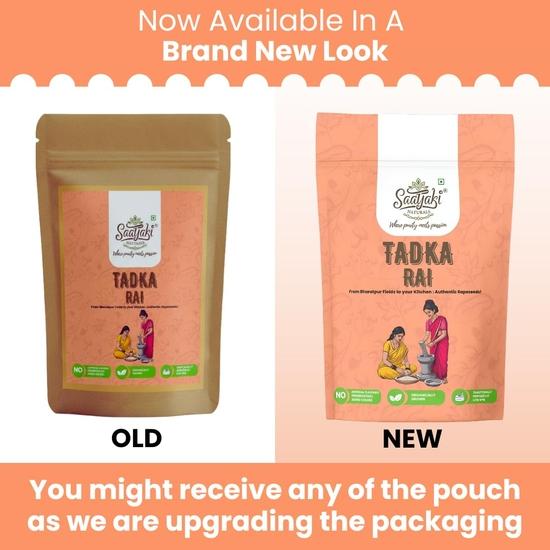 Saatyaki Naturals Organic Mustard Seeds - 500gm |Pure , Chemical & Pesticides Free Mohri/Kadugu/Avalu/Sarso for Cooking, Pickling, and Seasoning