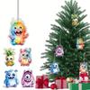 Cute Stylish Acrylic Monster Hanging Keychain For Multifunctional Indoor Decoration And Memorable Holiday Gift Accessory
