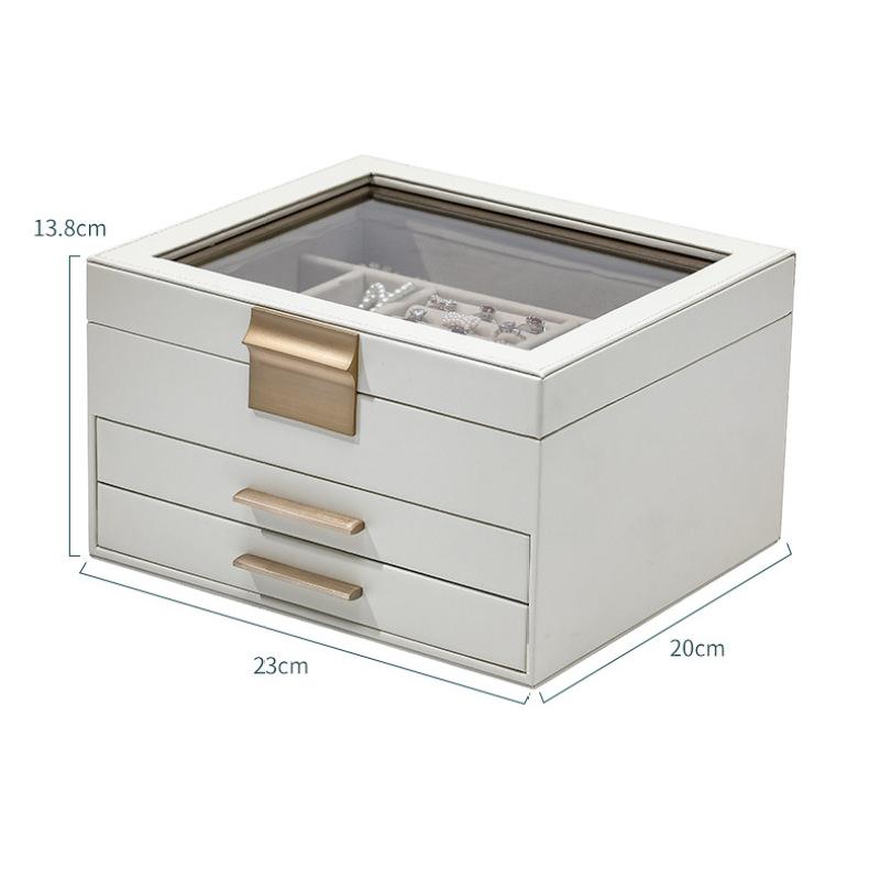 Pudełko na biżuterię Skylight, naszyjnik, kolczyki, kolczyki, wykwintne pudełko na biżuterię, złote pudełko na biżuterię, szuflada