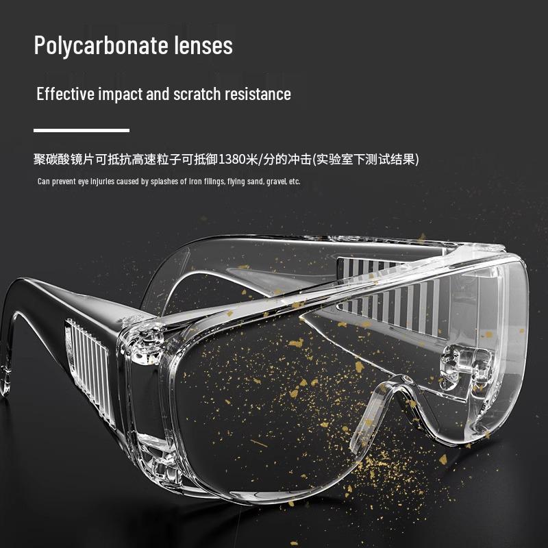 Anti-Fog Protective Goggles for Sand, Splash, Dust - Ideal for Industrial Use, Cycling, and Dust Protection for Men