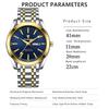 Luxury Watch For Man Waterproof Luminous Date Week Stainless Steel Men Watch Casual Quartz Men's Watches Male Clock