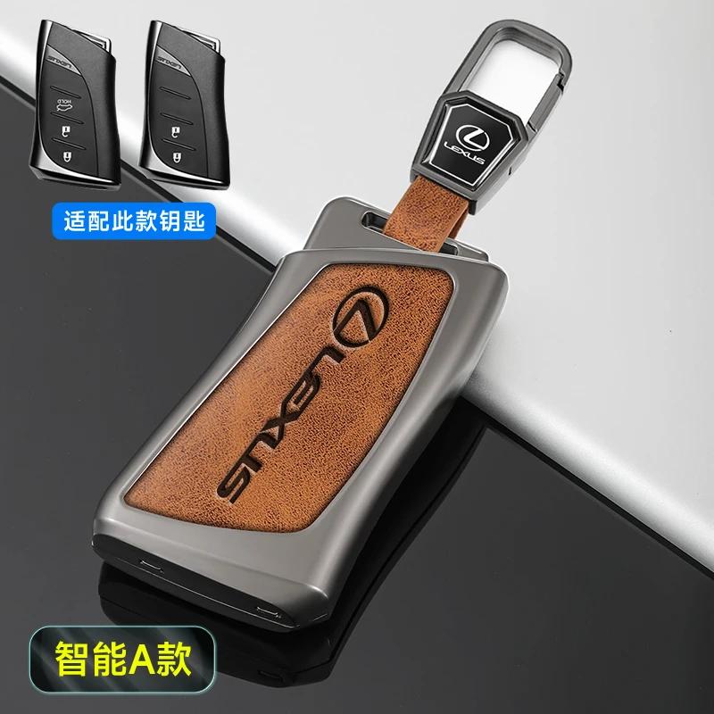 Leather Car Key Case Cover for Lexus UX250 UX260 Es Es350 UX200 UX250h ES200 ES300h ES350 US200 US260h 2018-2020 Car Accessories