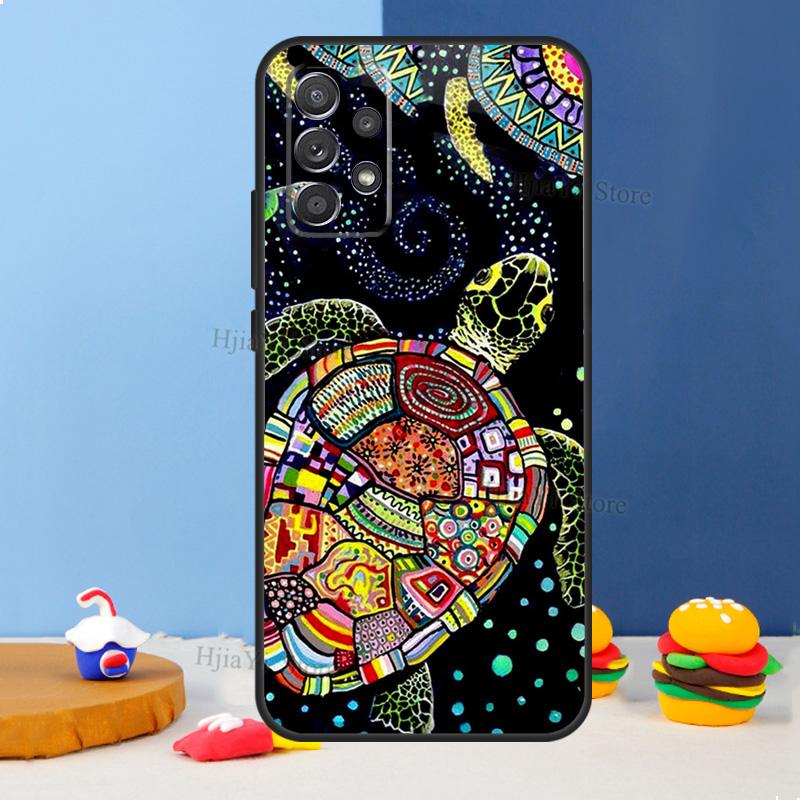 Sea Turtle Case For Samsung A54 A34 A14 A13 A23 A33 A53 A73 A51 A71 A72 A12 A22 A32 A42 A52 Back Cover