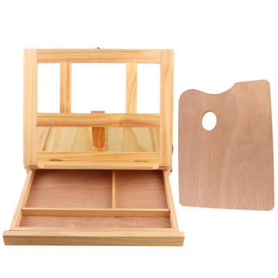 Adjustable Folding Artist Easel Drawing Painting Portable Tabletop Easel Box with Drawer