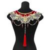 Detachable False Collar Oriental Yunjian Accessory Chinese Bride Aesthetics Tassels for Lady Girl Half Shirt Collar