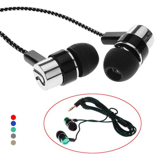 Bass Stereo In-Ear Earphone Wired Headphone Earbud Metal Headset for Phone PC