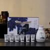 Lotus Blue-and-White Ceramic Wine/Sake Set