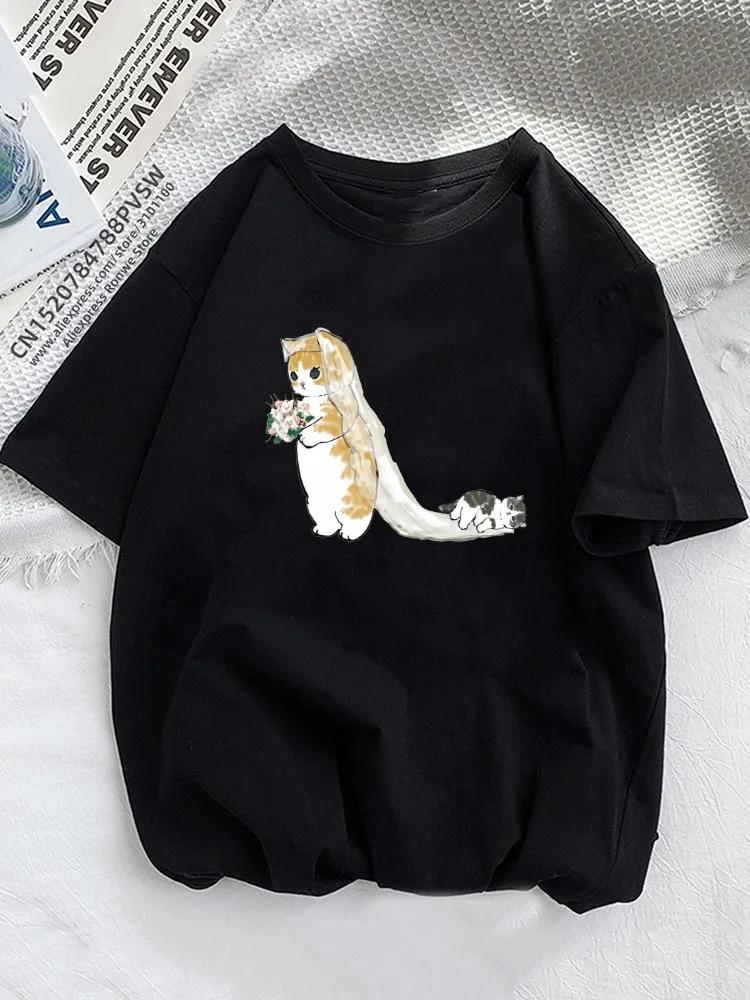 

Spot Fun Orange Cat Summer T-Shirt Animal Pet Love Style Short Sleeve Fashion Printed T-Shirt 5XL