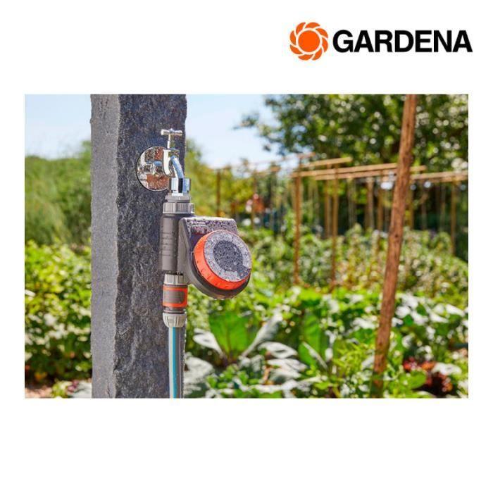 Programmateur D'arrosage - GARDENA - Easy - 17 Programmes - Irrigation Manuelle - Panneau Débranchable