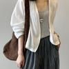 Women Retro White Shirt Jacket Summer Artistic Cardigan Top Thin Loose Long Sleeved Sun Protection Shirt