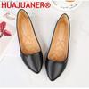 Women Flat Shoes Slip-on Pointed Toe Lady Loafers Plus Size 44 45 46 Shallow Single Low Heel Pregnant Woman Flats Zapatos Mujer