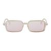 Fendi Logo Design Square Sunglasses Unisex Sunglasses Light-Brown FE40174F_60Z