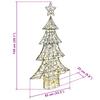 Christmas Tree with 160 Warm White LEDs 150 cm Rattan