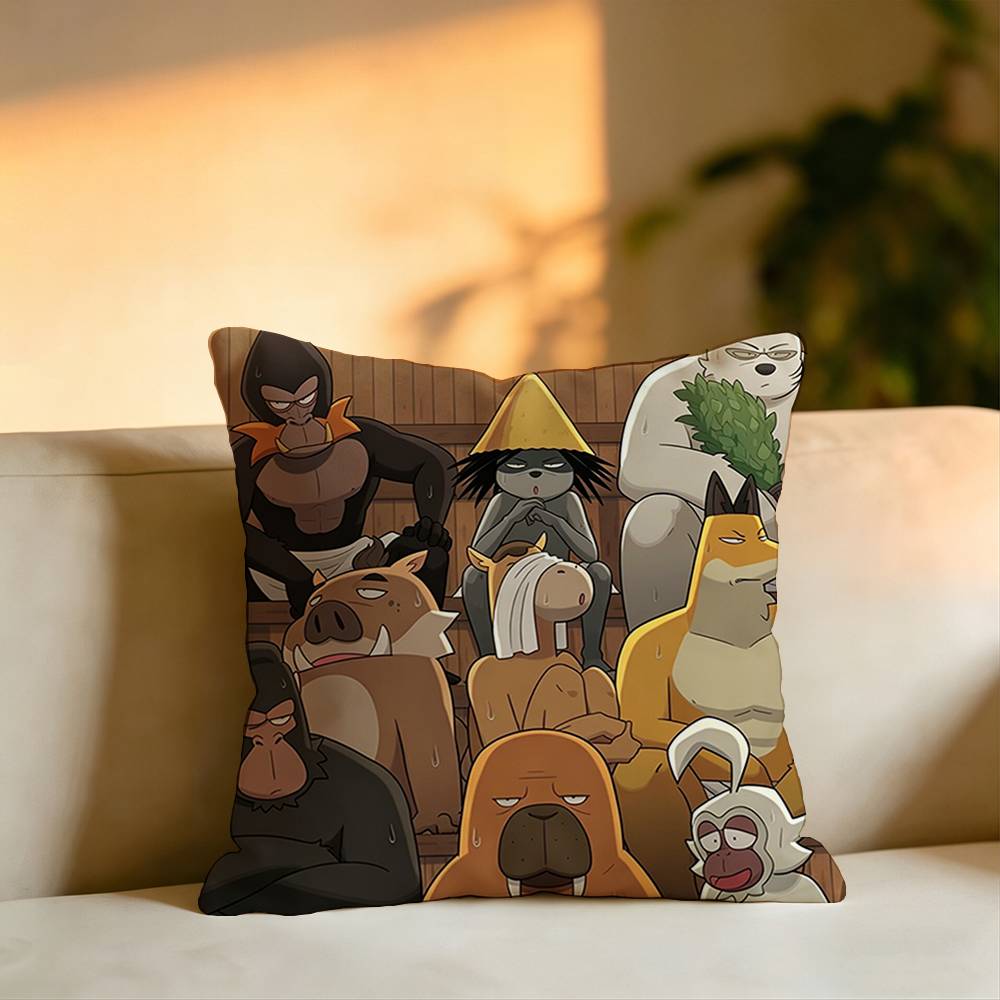Anime OOdd Taxi Pillow Case Square DoubleSided Sofa Cushion Cover Bedroom Bedside Pillow