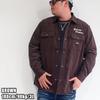 Men's Plus Size Dickies Long Sleeve Corduroy Shirt, Sizes 3L, 4L, and 5L, 10001719 (JP, Alphabet, 3L, Brown)