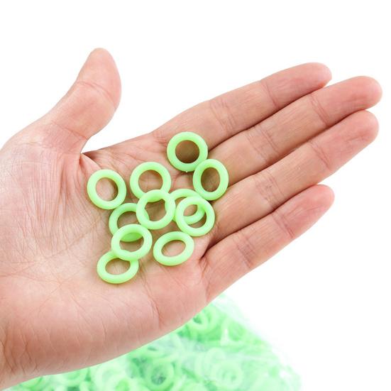 20 buc. Inele pentru cuie de cort 15MM Silicon fosforescent Cerc pentru cuie de pământ Buclă fluorescentă pentru cuie de cort Accesorii pentru cuie de cort de camping în aer liber