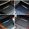 2pcs Front Console Cup Holder Roller Blind Cover Kit For BMW X5 X6 E70 E71
