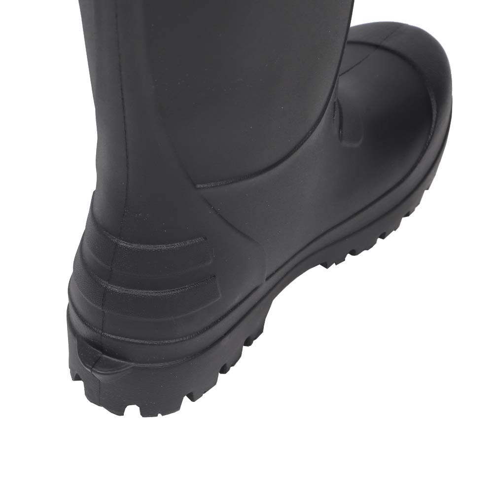 Nobuoka Work Hybrid Sizes XL CO-COS HB-890 Boots/Rain Boots, Ultra-Lightweight EVA, Unisex, Ziproa, Black, S/M/L, (27.5-28.0 Cm)