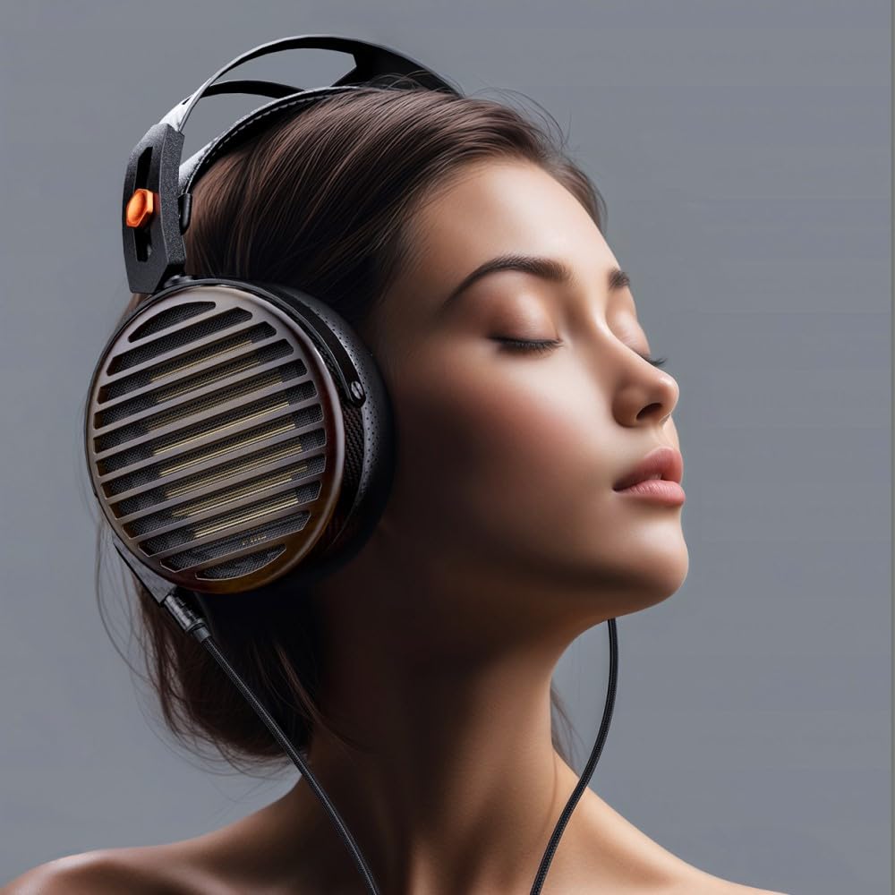 FIIO FT7 Black Headphones from an Authorized Japanese Includes Serial Headphones with Large Planar Magnetic Drivers (FIO-FT7-B) [Ships Retailer,