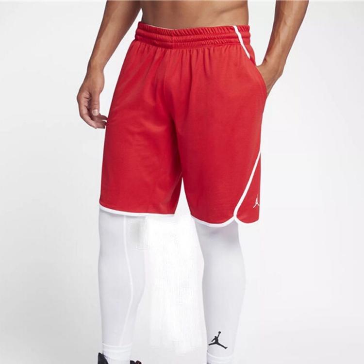 Jordan Flight Solid Side-Slit Breathable Basketball Shorts Men Bottoms Red 865851-657