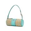 Coach CU003 Nolita Fass-Tasche Signature Jacquard Silber Weiß SVVSW