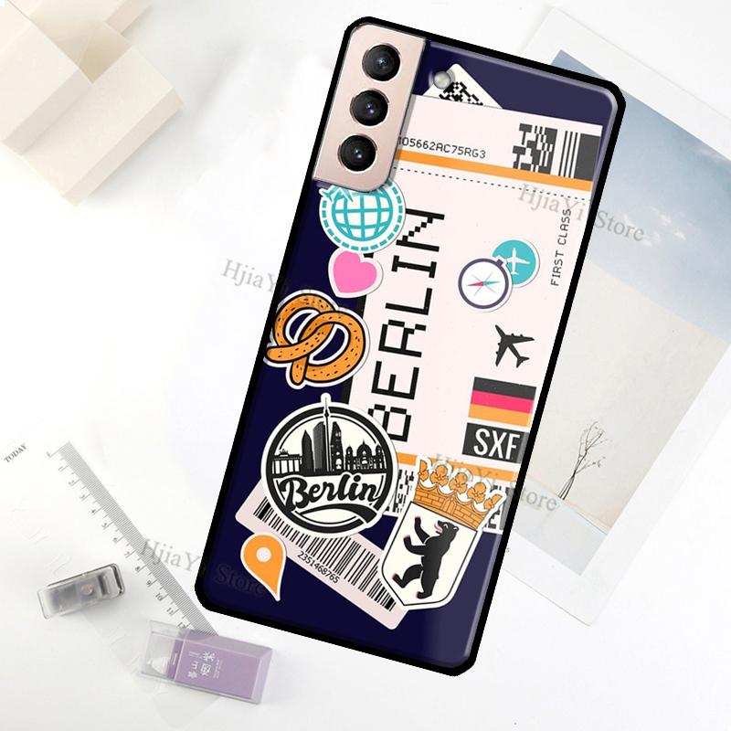 SYDNEY BOARDING PASS Traveltickets Case For Samsung Galaxy S23 Ultra Note 20 10 S9 S10 Plus S20 S21 FE S22 Ultra Phone Cover