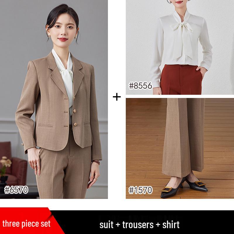 Women's Autumn 2024 Professional Suit Set – Short Blazer Jacket for Formal Work