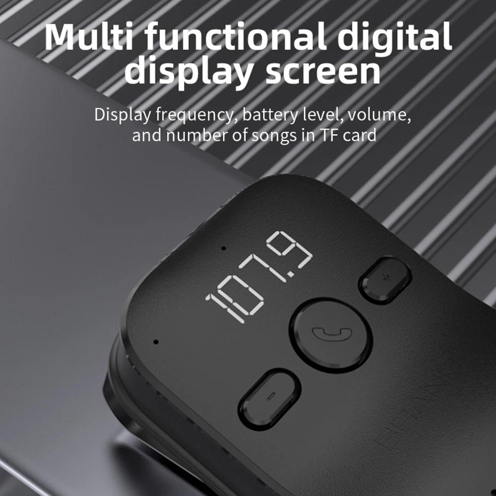 Bluetooth 5.4 Speaker Handsfree Car Kit Sun Visor Clip Wireless Audio Receiver Speakerphone Loud Music Player Connect Dual Phone
