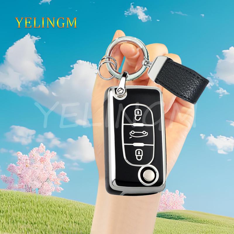 2 3 Button Tpu Key Case Cover For Peugeot Partner Tepee 207 307 308 407 For Citroen C-Crosser C3 C4 Picasso Berlingo Case Holder
