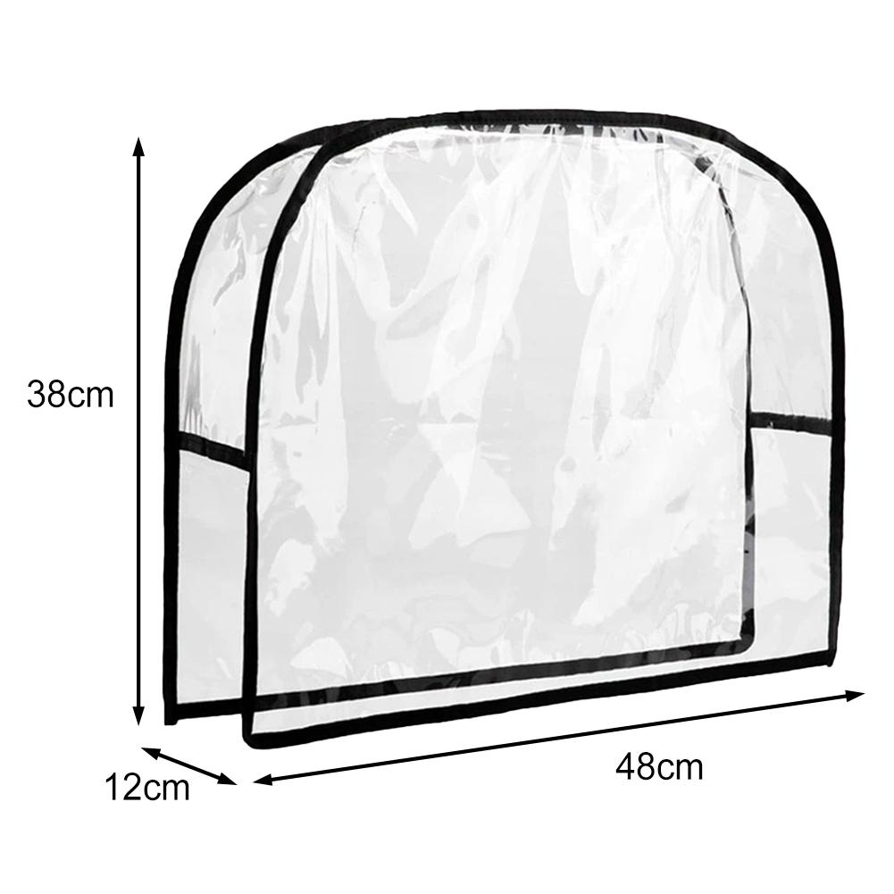 1pc Chair Back Cover PVC Transparent Salon Chair Back Cover Suitable For Most Standard Chairs To Prevent Stains