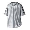 Men's Solid Color Shiny Short-Sleeved T-Shirt American Retro Fashion Trend Street Casual Loose Breathable Summer Men's Tops