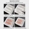 Empty Double Layer Nail Boxes For Packaging Square Shape Box  Nail Tips Press On Nail Packaging Case Small Business