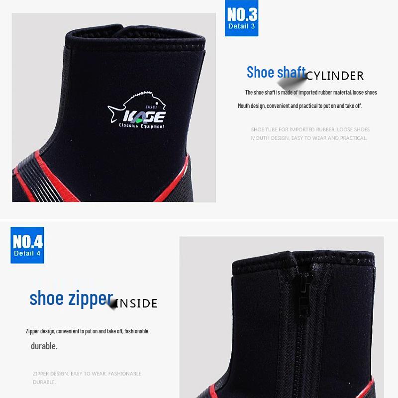Scarpe Kaisiji Antiscivolo con Suola in Feltro e Borchie per Wading e Pesca