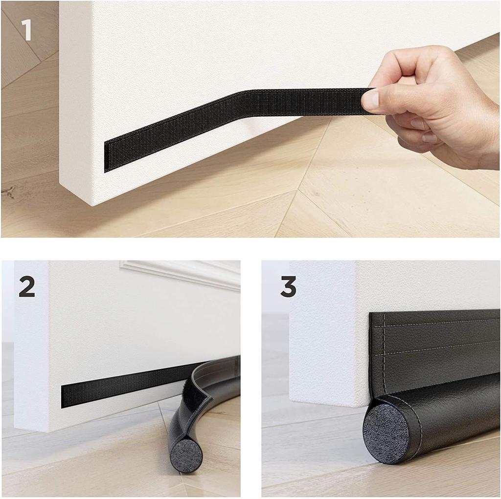 Adjustable Door Bottom Draft Stopper Weather Stripping Door Sweep Under Draft Blocker Insulator Weatherstrip House Acoustic Foam