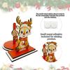 Rustic Winter Home Accessories Christmas Wooden Paper Towel Holder, Decorative Vertical Roll Dispenser, Gift for Stable Weighted Base Organizer