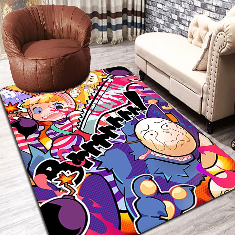 Popee the Performer-Inspired Fashion Design Rug Floor Mat for Living Room or Bedroom Soft and Comfortable Carpet a Gift for Birthday and Holiday.