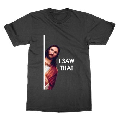 T-shirt Meme di Gesù Ho Visto Quello maglietta divertente top tee