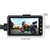 Motorcycle DVR Front+Rear View Motorcycle Dash Cam HD 1080P Video Recorder RGB Display Waterproof Night Vision Dash Cam