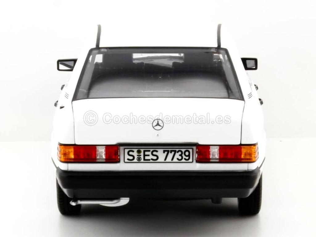 Norev Scale 190E 1982 White 1/18 Mercedes-Benz
