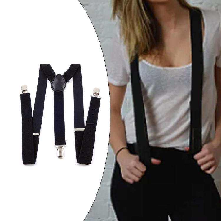 Adult Unisex Clip-On Suspenders Elastic Y Shape Adjustable Adult Suspenders