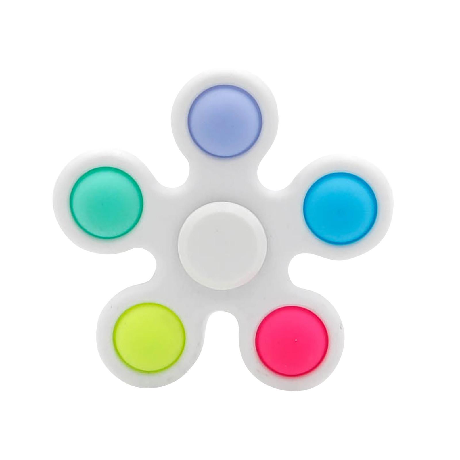 

Сенсорная игрушка с вращающейся ямочкой Мини-игрушка с ямочками Ранняя образовательная игрушка белый